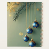 Elegantes Weihnachtsfest Planer (Rückseite)