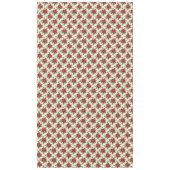 Elegantes Weihnachtsfest Poinsettia Blumenkohl Tischdecke (Vorderseite)