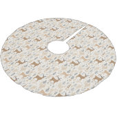 Elegantes Weihnachtsfest Polyester Weihnachtsbaumdecke (Schrägansicht)