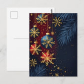 Elegantes Weihnachtsfest Postkarte (Vorne/Hinten)