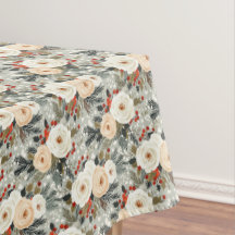 Elegantes Weihnachtsfest Weißer Rosen & Roter Wint