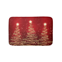 Elegantes Weihnachtsfunkelnde Bäume rot