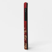 Elegantes Weihnachtsfunkelnde Bäume rot Case-Mate iPhone Hülle (Hinten/Links)