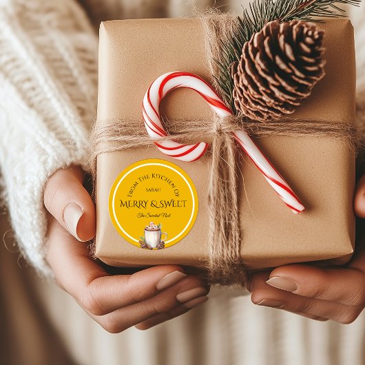 Elegantes Weihnachtsgebäck | Das süßeste Weihnacht Runder Aufkleber