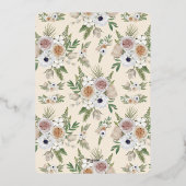 Elegantes Weihnachtsgebäck Folien Feiertagskarte (Rückseite)