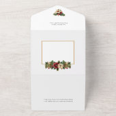 Elegantes Weihnachtsgebäck-Foto All In One Einladung (Außenbereich)