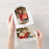 Elegantes Weihnachtsgebäck-Foto All In One Einladung (Abreißen)