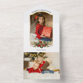 Elegantes Weihnachtsgebäck-Foto All In One Einladung (Innen Boden)