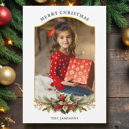 Elegantes Weihnachtsgebäck-Foto Feiertagskarte