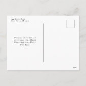 Elegantes Weihnachtsgebäck-Foto Feiertagspostkarte (Rückseite)