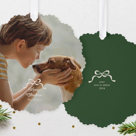 Elegantes Weihnachtsgebäck Foto Ornament