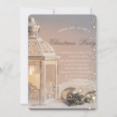 Elegantes Weihnachtsgebäck, Laterner Weihnachtsgeb Einladung (Vorderseite)