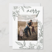 Elegantes Weihnachtsgebäck Merry Green Foto Feiertagskarte (Vorderseite)