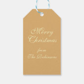 Elegantes Weihnachtsgebäck mit kleinem Party Geschenkanhänger (Rückseite)