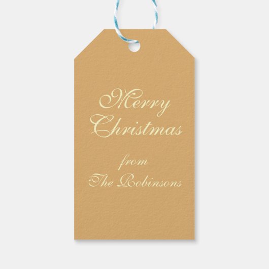 Elegantes Weihnachtsgebäck mit kleinem Party Geschenkanhänger (Rückseite)