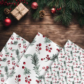 Elegantes Weihnachtsgebäck Wasserfarbe Rustikale P Geschenkpapier Set