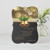 Elegantes Weihnachtsgebäck, Weihnachts-Party Einladung (Stehend Vorderseite)