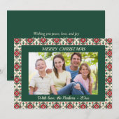 Elegantes Weihnachtsgebirge Feiertagskarte (Vorne/Hinten)