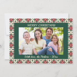 Elegantes Weihnachtsgebirge Feiertagskarte