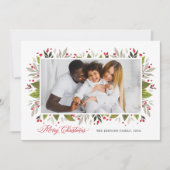 Elegantes Weihnachtsgebirge Foto Feiertagskarte (Vorderseite)