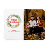 Elegantes Weihnachtsgebirge Foto Magnet (Horizontal)