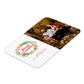 Elegantes Weihnachtsgebirge Foto Magnet (Linke Seite)