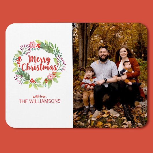 Elegantes Weihnachtsgebirge Foto Magnet