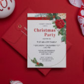 Elegantes Weihnachtsgebirge in Wasserfarbe Party Einladung