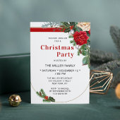 Elegantes Weihnachtsgebirge in Wasserfarbe Party Einladung