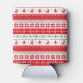 Elegantes Weihnachtsgeflecht | Can Cooler Dosenkühler (Rückseite)