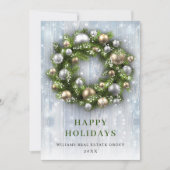 Elegantes Weihnachtsgeschenk Feiertagskarte (Vorderseite)