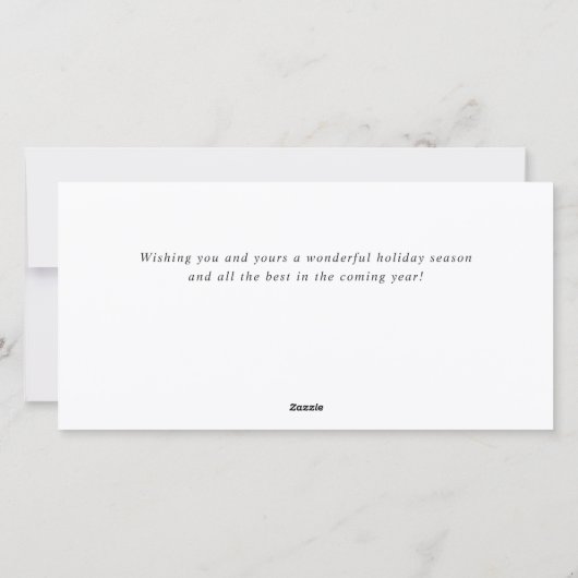 Elegantes Weihnachtsgeschenk Feiertagskarte (Rückseite)