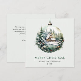 Elegantes Weihnachtsgeschenk Feiertagskarte