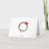 Elegantes Weihnachtsgeschenk Feiertagskarte (Rückseite)