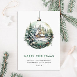 Elegantes Weihnachtsgeschenk Feiertagskarte