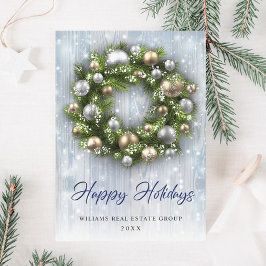 Elegantes Weihnachtsgeschenk Feiertagskarte