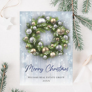 Elegantes Weihnachtsgeschenk Feiertagskarte