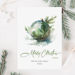 Elegantes Weihnachtsgeschenk Feiertagskarte