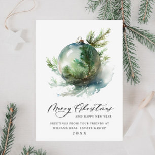 Elegantes Weihnachtsgeschenk Feiertagskarte