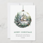 Elegantes Weihnachtsgeschenk Feiertagskarte (Vorderseite)