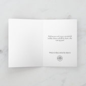 Elegantes Weihnachtsgeschenk Feiertagskarte (Innenseite)