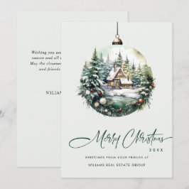 Elegantes Weihnachtsgeschenk Feiertagskarte