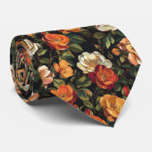 Elegantes Weihnachtsgeschenk für Freund Rosenblume Krawatte (Gerollt)