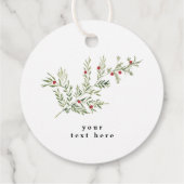 Elegantes Weihnachtsgeschenk Geschenkanhänger (Rückseite)