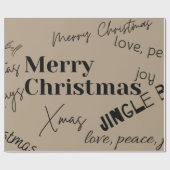 Elegantes Weihnachtsgeschenk Geschenkpapier (Flach)