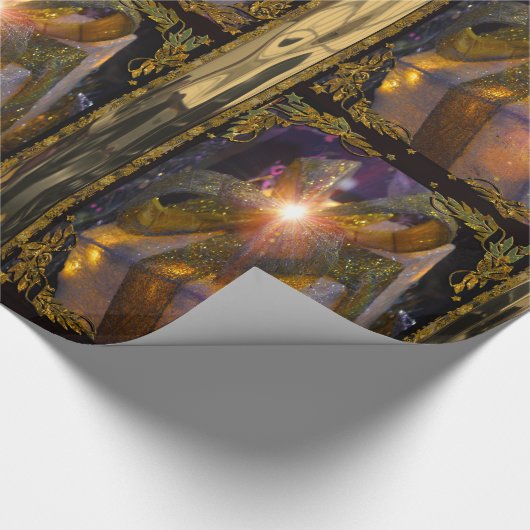 Elegantes Weihnachtsgeschenk Geschenkpapier (Ecke)