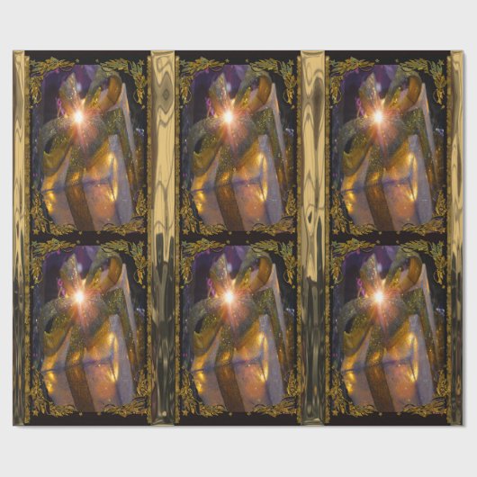 Elegantes Weihnachtsgeschenk Geschenkpapier (Flach)