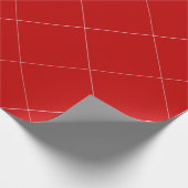 Elegantes Weihnachtsgeschenk in Rot und Weiß Geschenkpapier (Ecke)