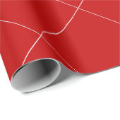 Elegantes Weihnachtsgeschenk in Rot und Weiß Geschenkpapier (Rolleneckpunkt)