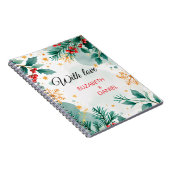 Elegantes Weihnachtsgeschenk in Watercolor Notizblock (Rechte Seite)